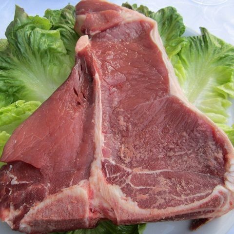 Beef steak with bone