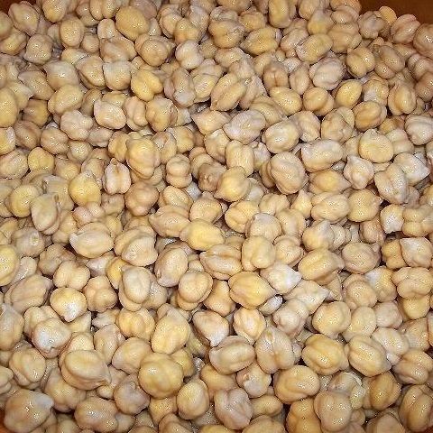 Boiled chickpeas natural glass - 360 gr