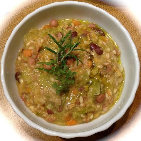 Zuppa di farro e orzo con legumi e ortaggi essiccati (350 gr)