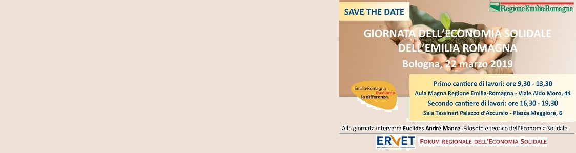 1a GIORNATA DELL'ECONOMIA SOLIDALE IN EMILIA-ROMAGNA