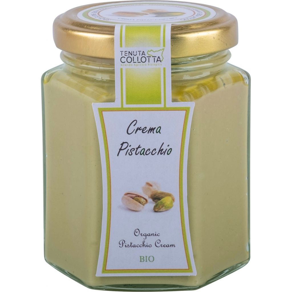 Crema di Pistacchio Biologica 200 g - 100% italiano- Prodotto in Sicilia