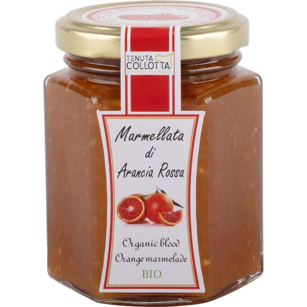 Marmellata di Arancia Rossa Bio 230 g - 100% Italiano - Prodotto in Sicilia