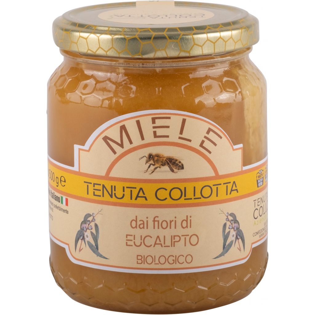 Miele Eucaliptus Biologico 500 g - 100% Italiano - Prodotto in Sicilia