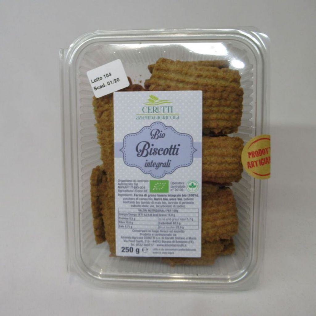 Bio wholemeal biscuits with brown sugar 150g