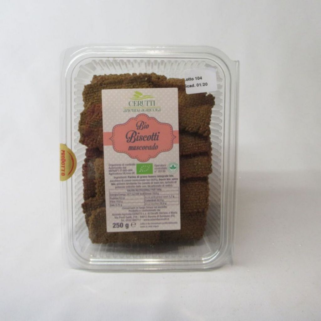 Integralissimi bio biscuits with brown sugar muscovado conf. 150gr