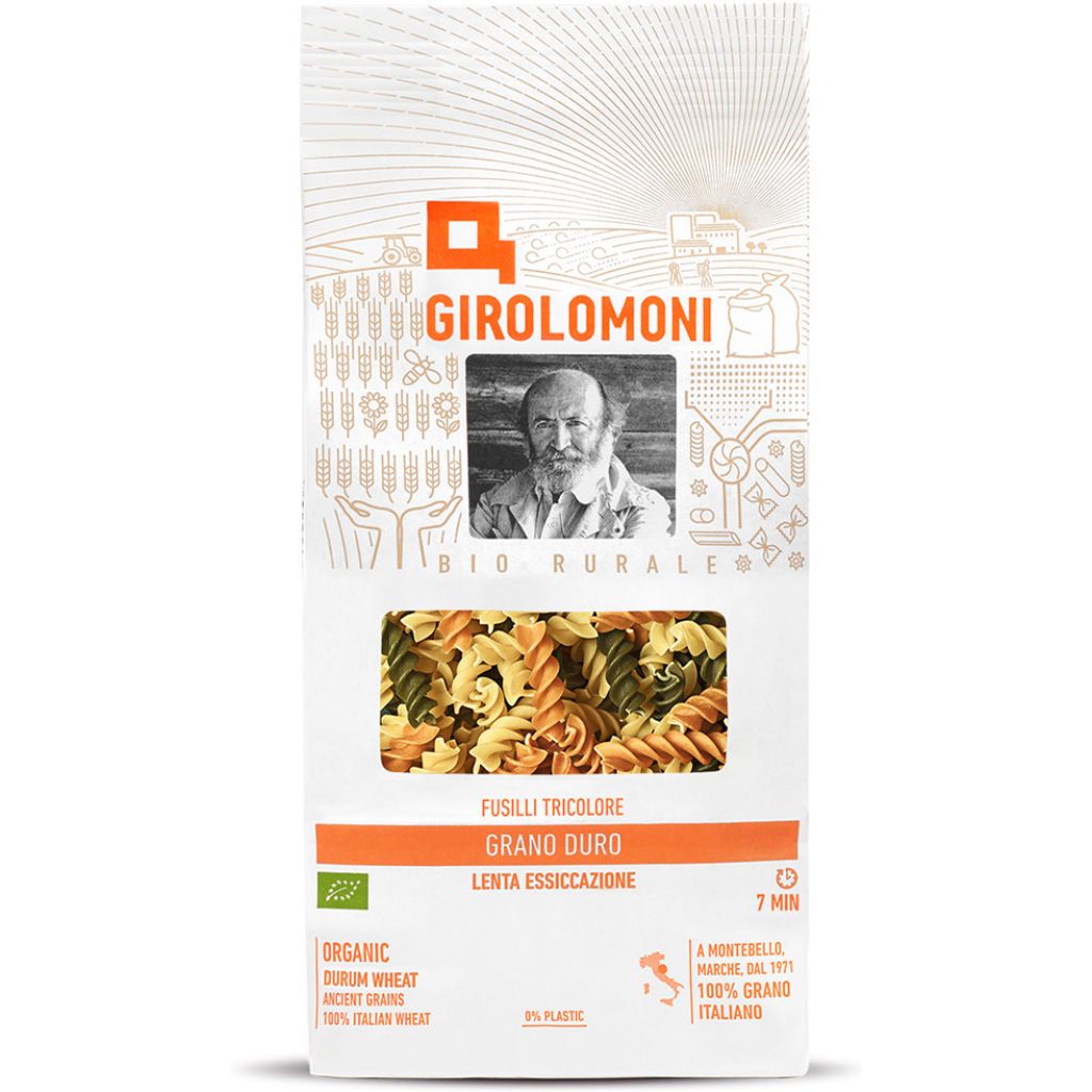 Fusilli Tricolore Semola - Spinaci - Pomodoro