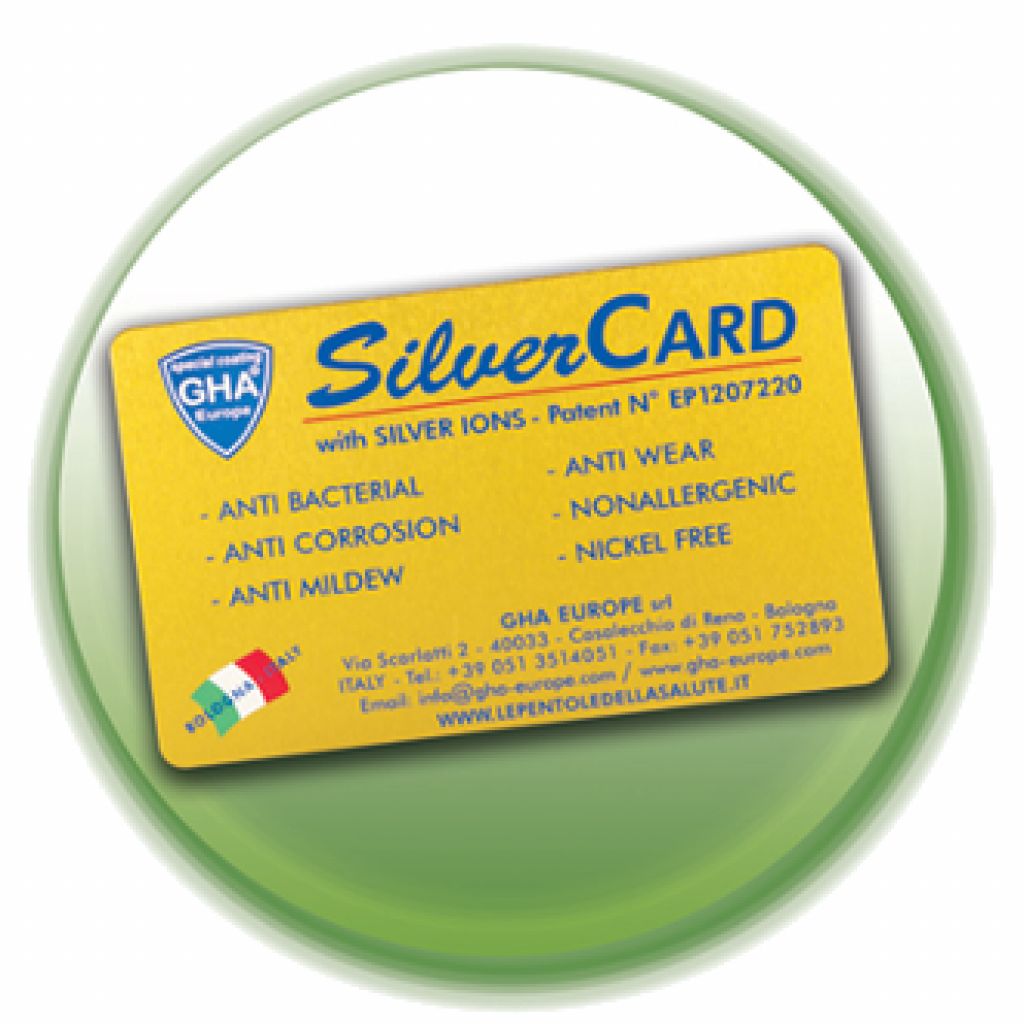 Silver Card 8,5xh5,3cm