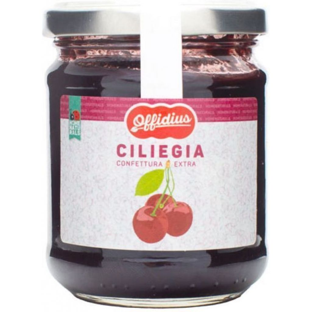 Confettura Extra di Ciliegia - Marmellata con Frutta di Stagione - 2x220 gr - Offidius