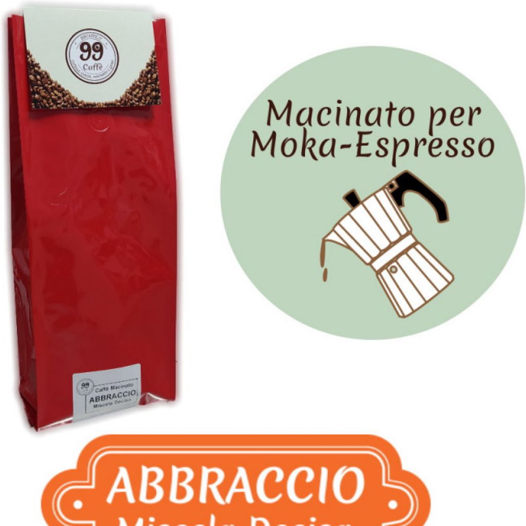 Caffè Macinato - Miscela Abbraccio - 500 g - 99 Caffè
