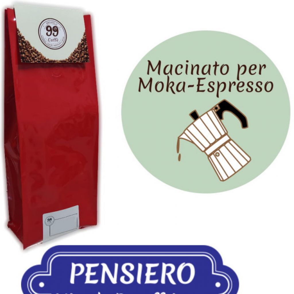 Caffè Macinato - Miscela Pensiero - 500 g - 99 Caffè