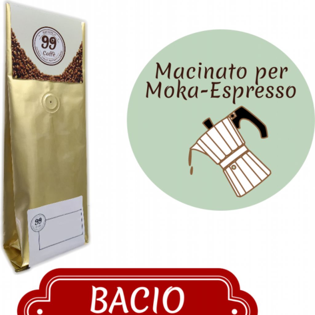 Caffè Macinato - Miscela Bacio - 200 g - 99 Caffè