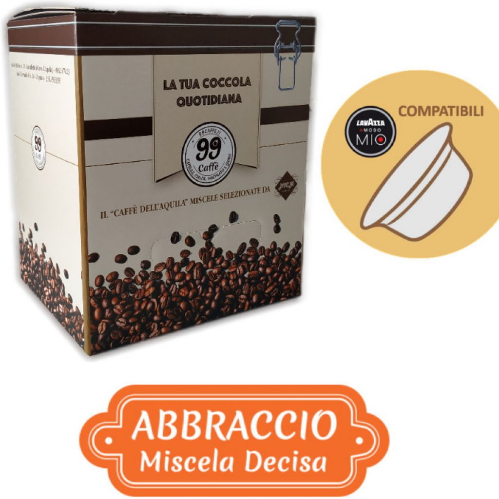 80 Capsule comp. Lavazza a Modo Mio - Abbraccio, Miscela Decisa - 99 Caffè