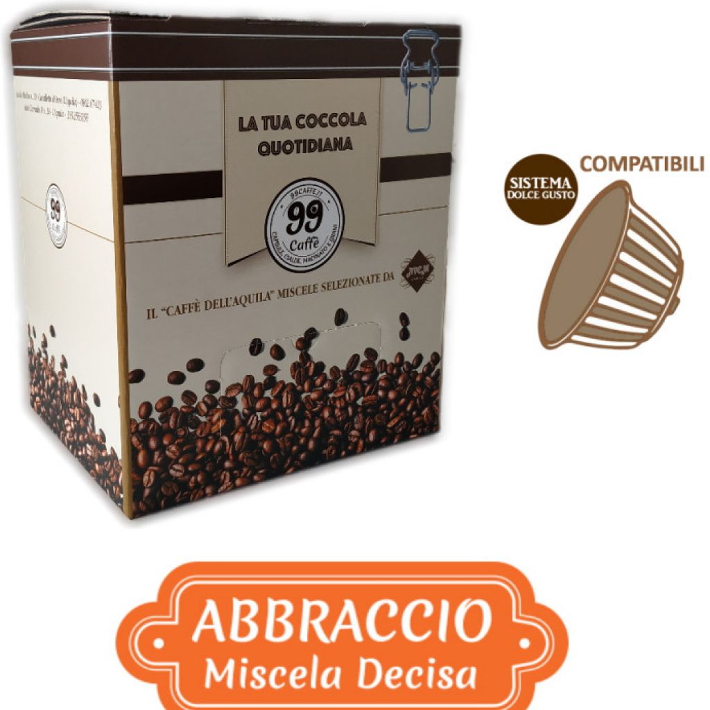 40 Capsule compatibili Dolce Gusto - Abbraccio, Miscela Decisa - 99 Caffè