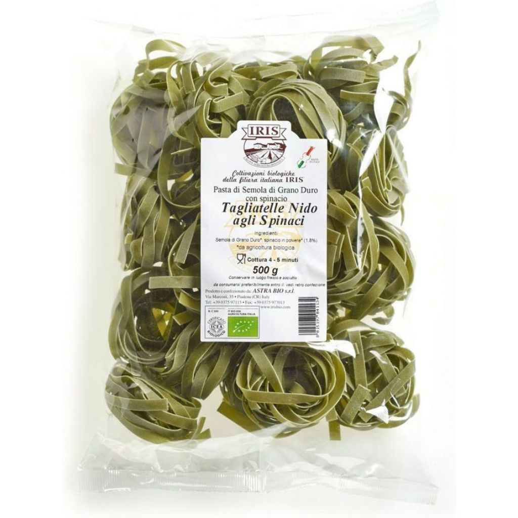 Tagliatelle verdi bio IRIS 500 g (agli spinaci)