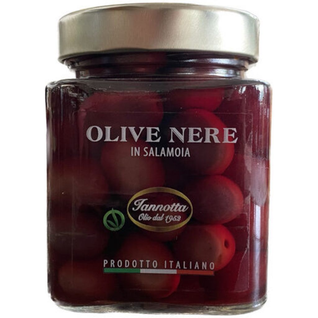 Olive Itrana nere in salamoia - 0,32 Kg