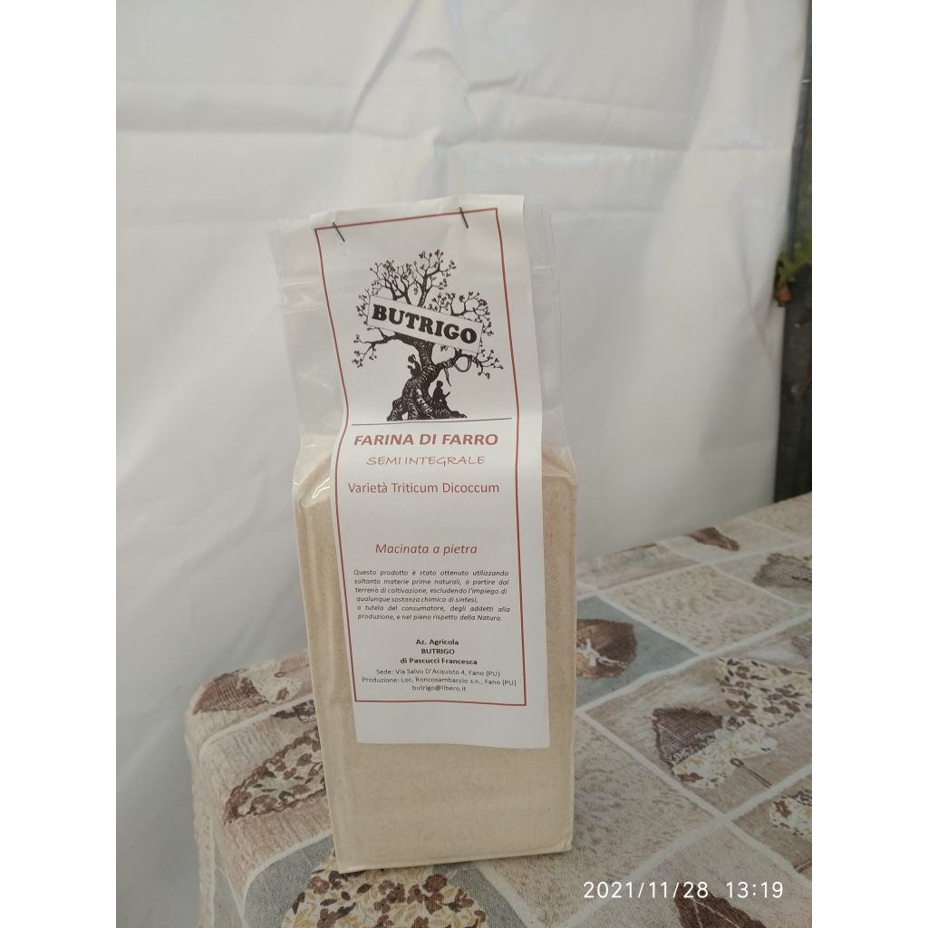 Farina semintegrale di farro di cocco conf.5kgg  confezione atm