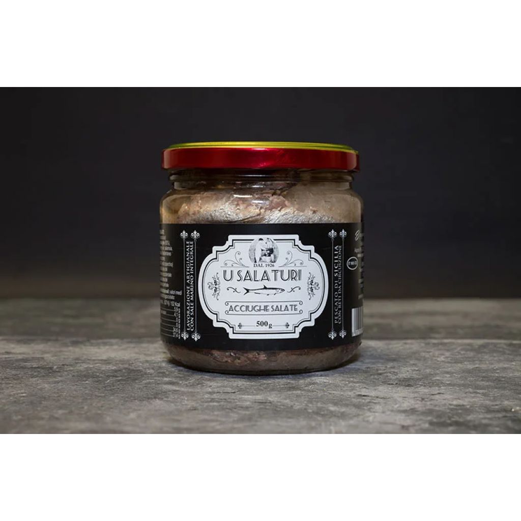 Salted anchovies 500 g jar