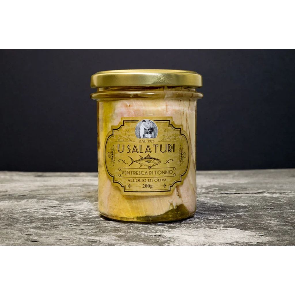 Ventresca Tuna in olive EVO ORGANIC 200 g jar
