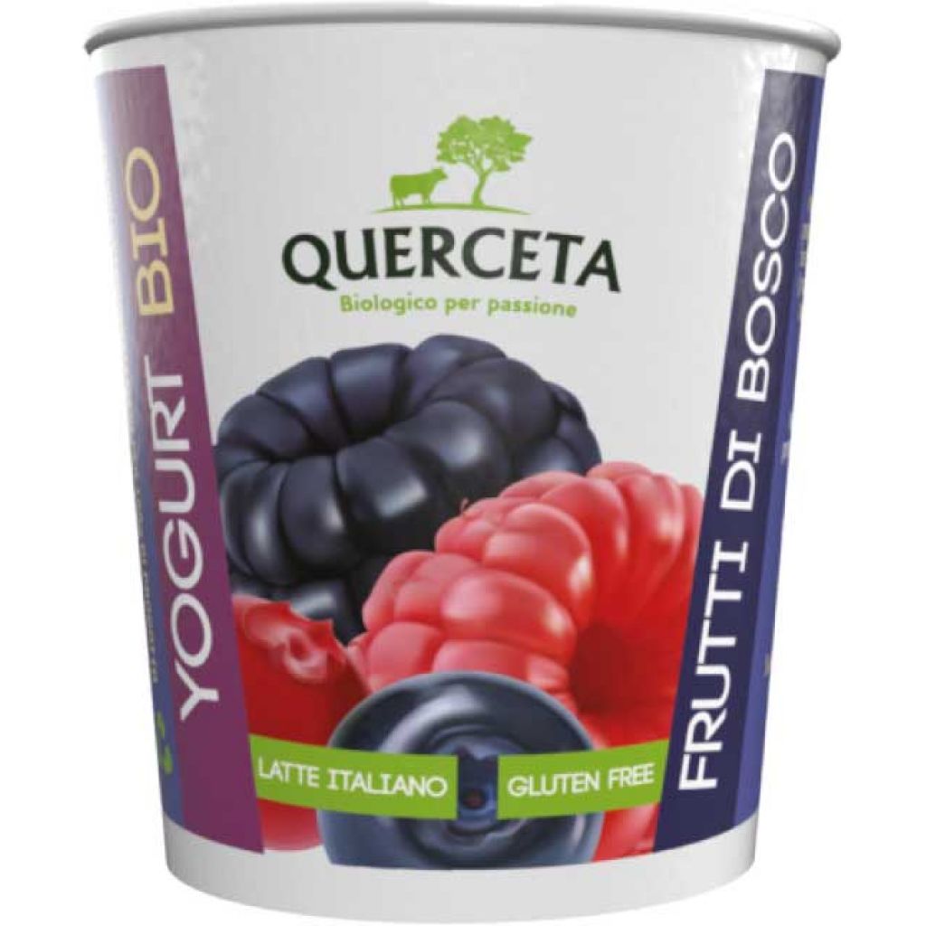 Yogurt biologico ai frutti di bosco