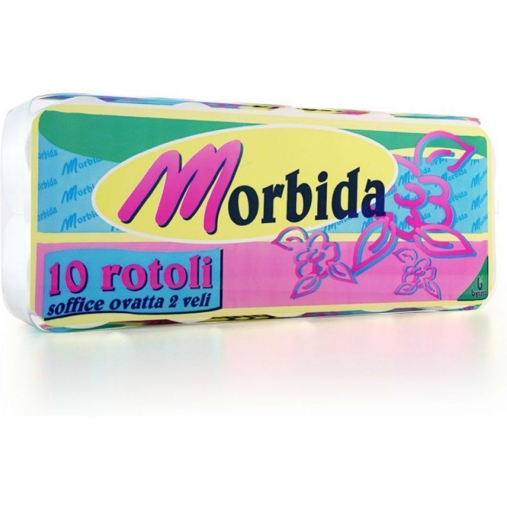 Carta igienica "MORBIDA" ovatta ecologica 2 veli - 10 rotoli/pacco - 12 pacchi/collo