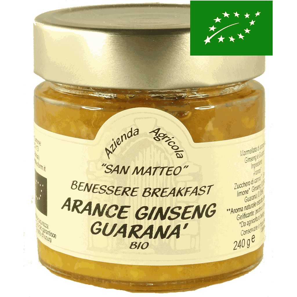 Benessere Breakfast Arance Ginseng Guaranà Biologica