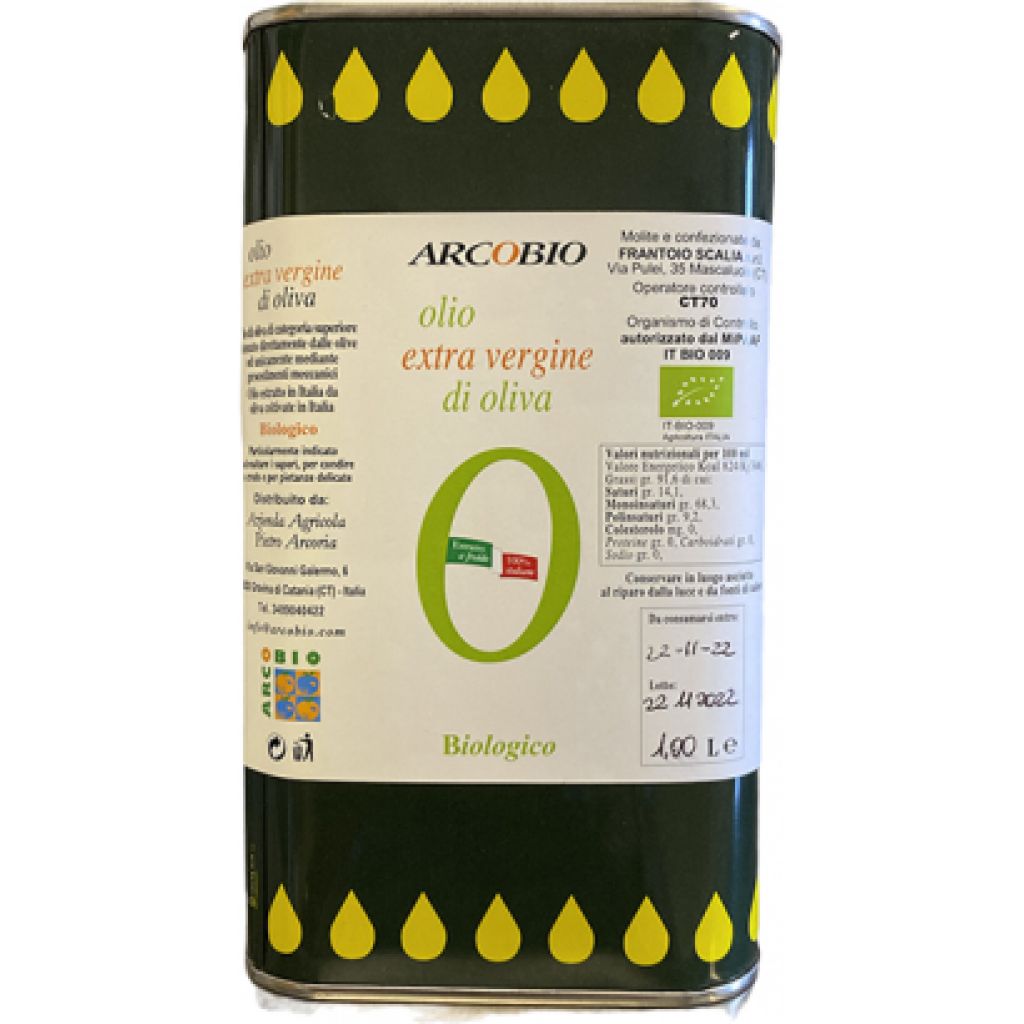 Olio Extra vergine di oliva Bio da 1 l