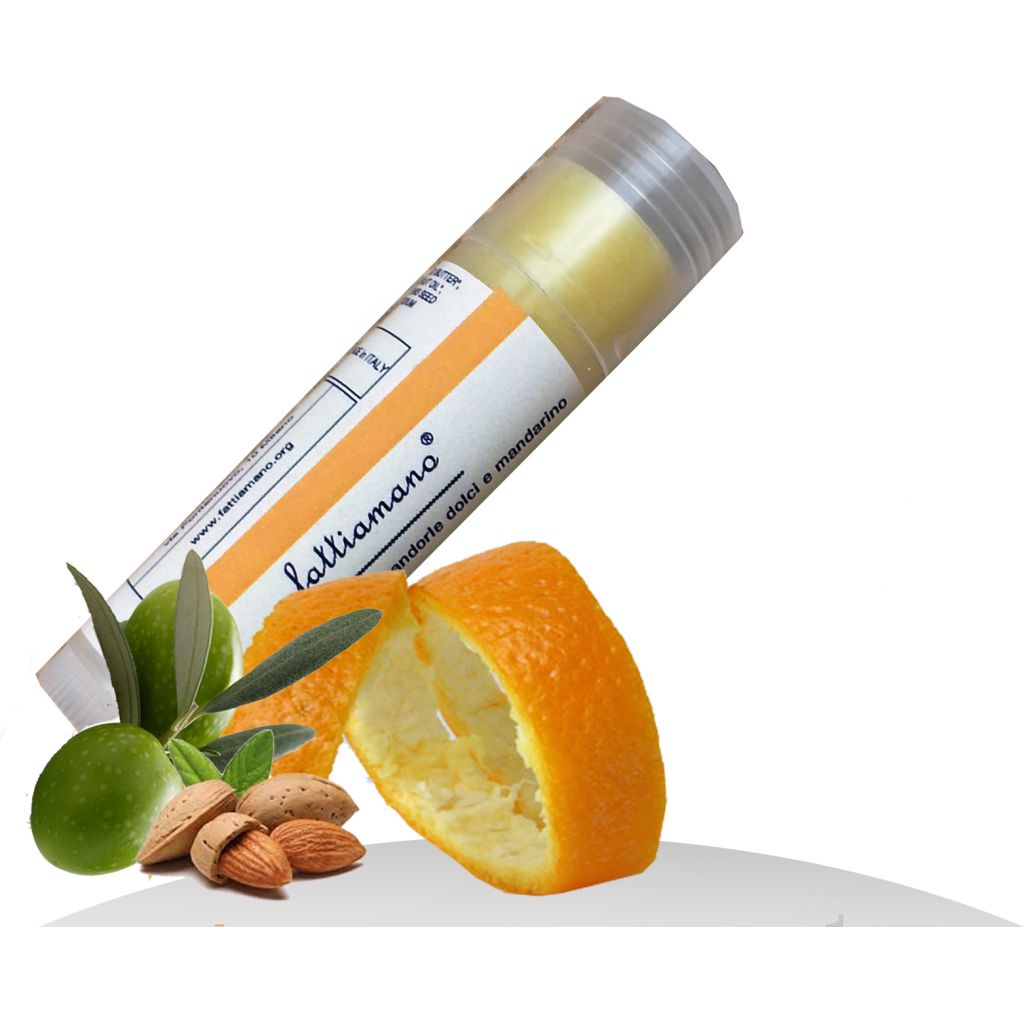 NATURAL MULTIVITAMIN LIP BALM WITH EXTRA VIRGIN OLIVE OIL AND YELLOW MANDARIN
