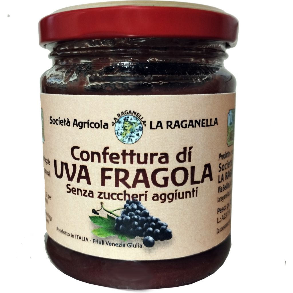 Conf. Di uva fragola senza zuccheri aggiunti 190g