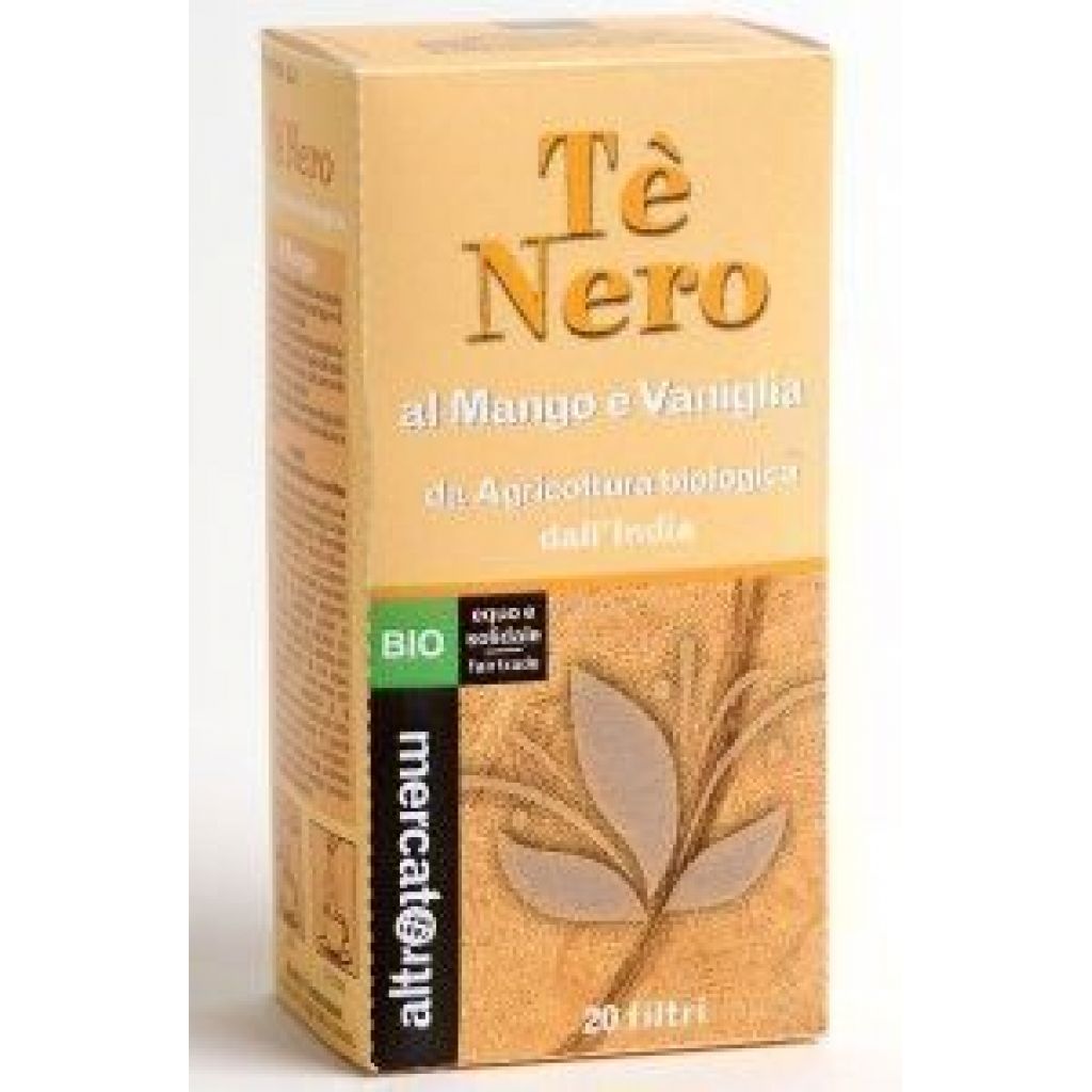tè nero al mango e vaniglia - 20 filtri - bio