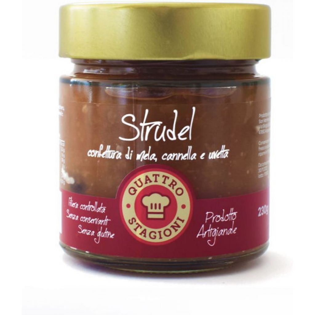 Strudel - Confettura mele, cannella, uvetta - 230 gr