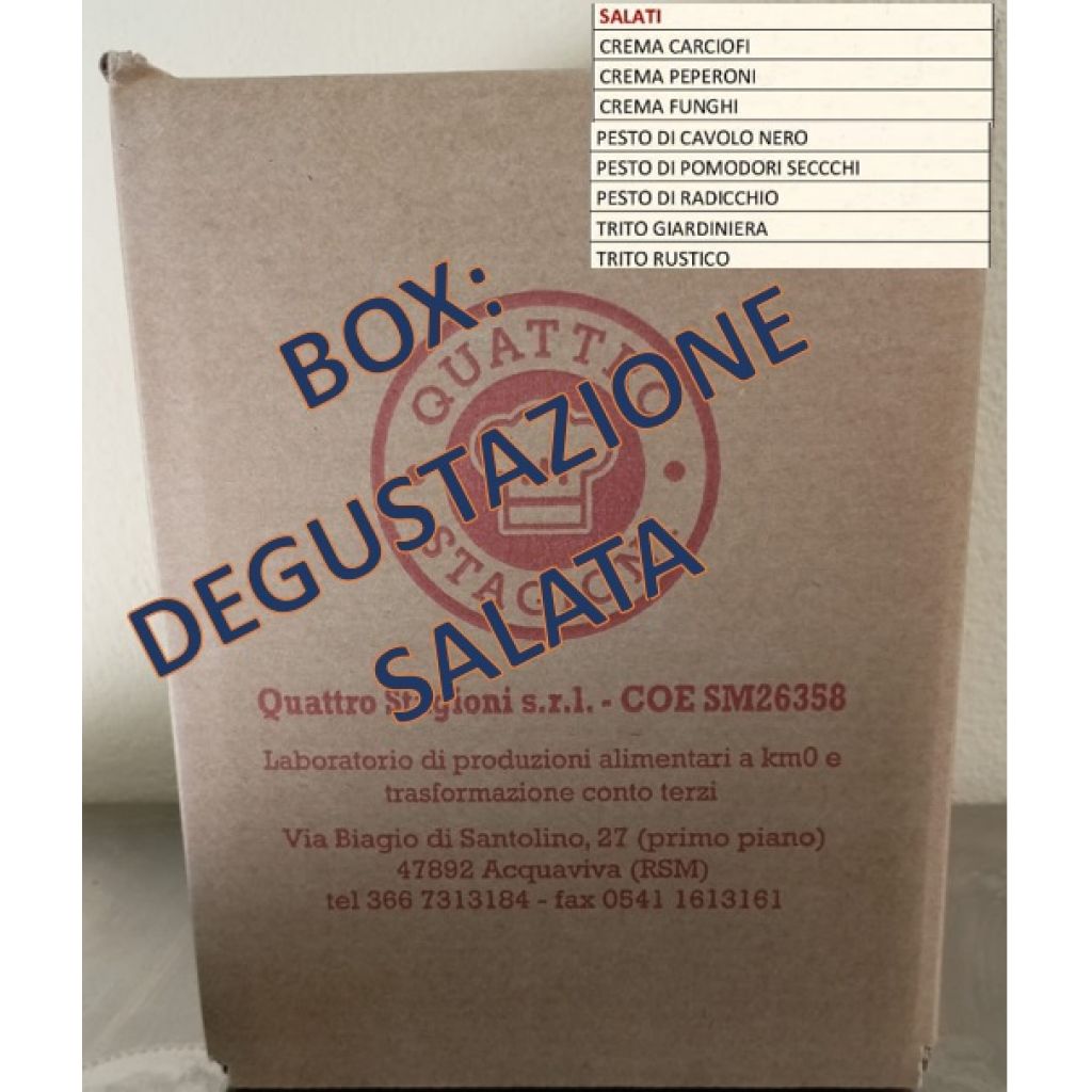 Box "Degustazione salata" - contiene 8 vasetti