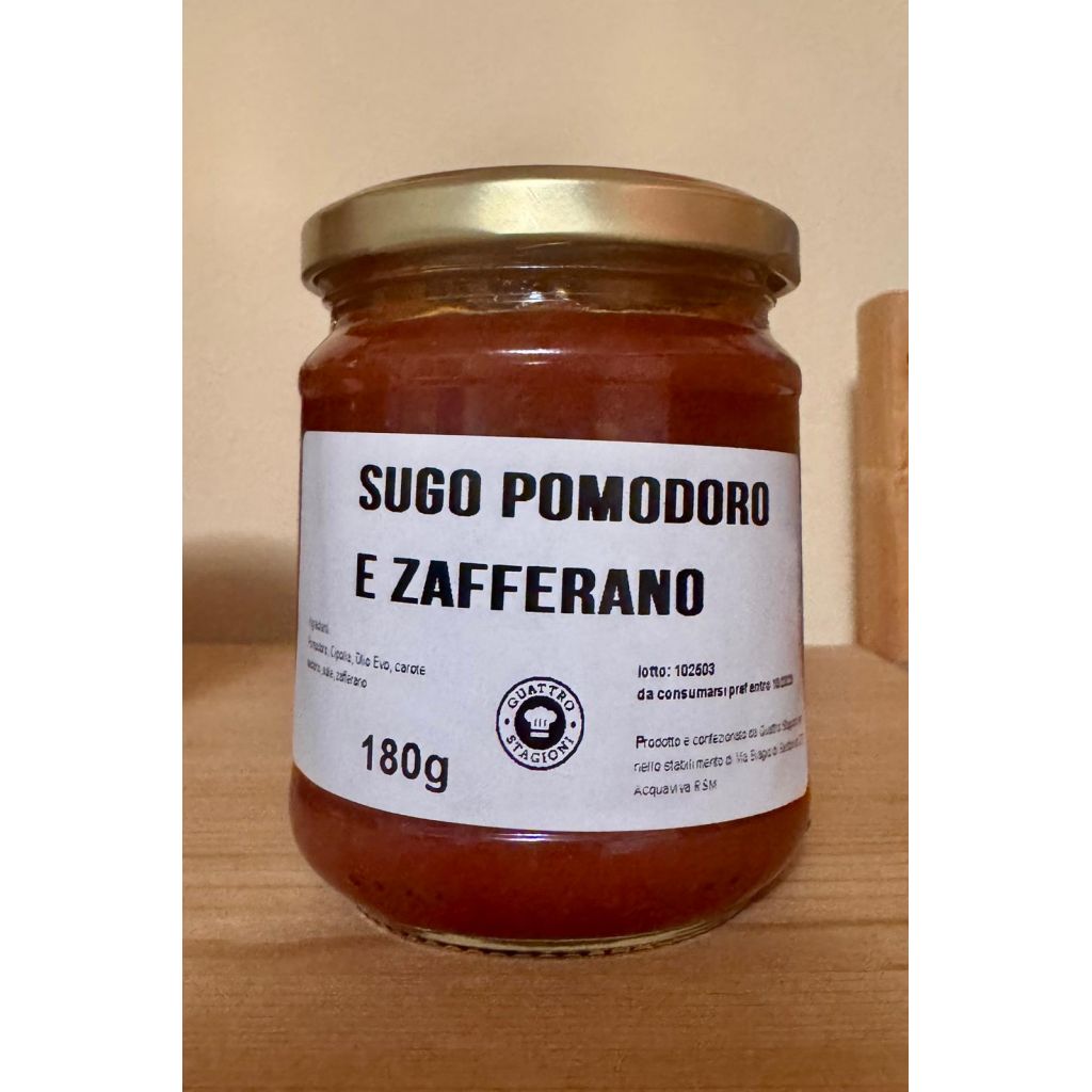 SUGO AL POMODORO E ZAFFERANO 180gr