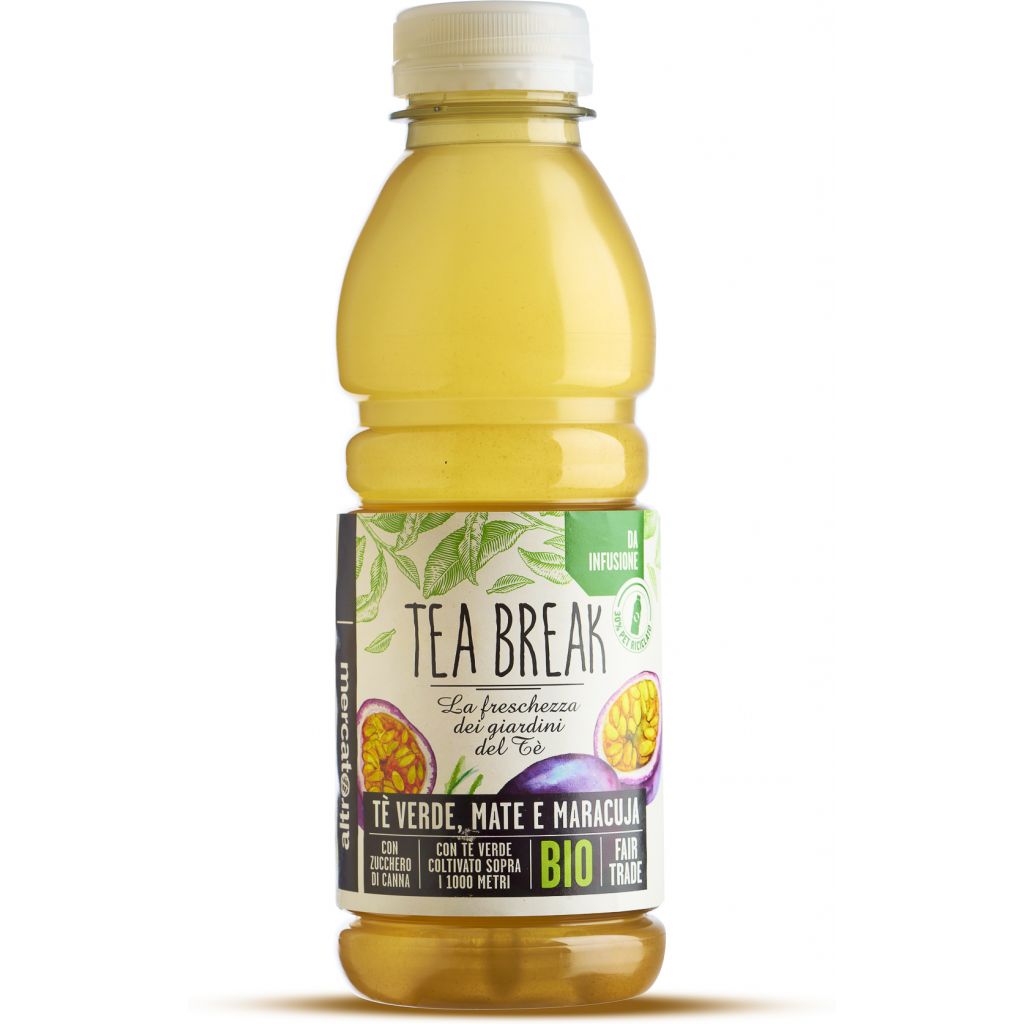 Tea Break - Tè Verde, Mate e Maracuja - 500 ml - bio