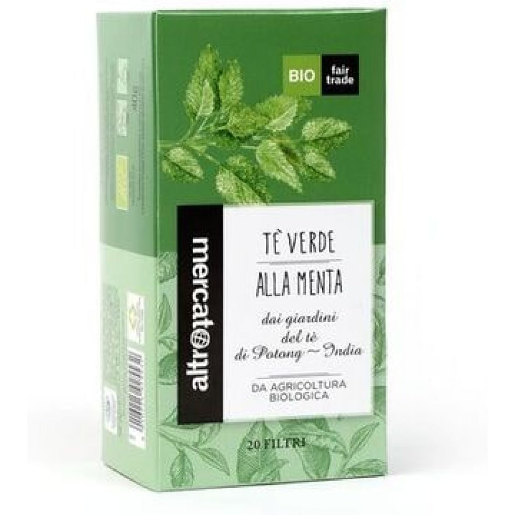 Tè verde alla menta - 20 bustine - bio