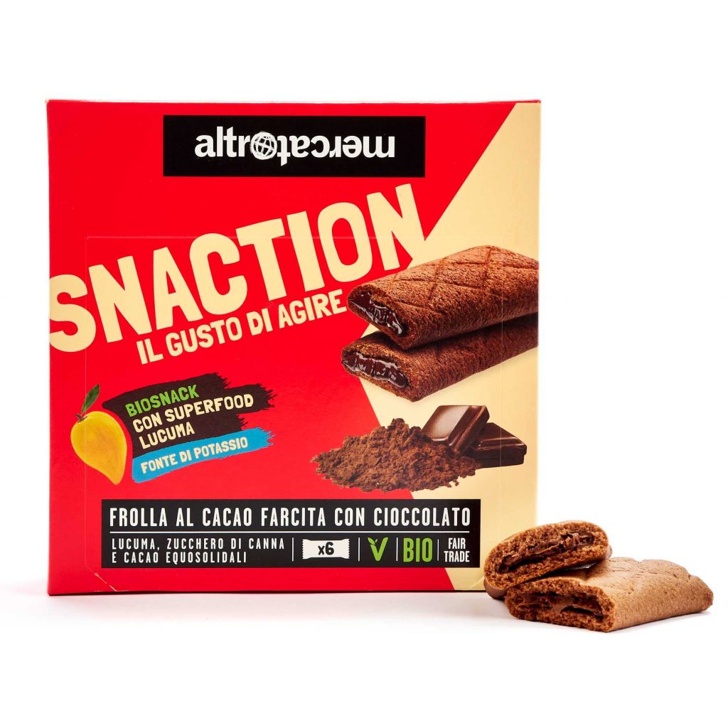 Snaction - Biscolucuma al cioccolato - 6 x 25g