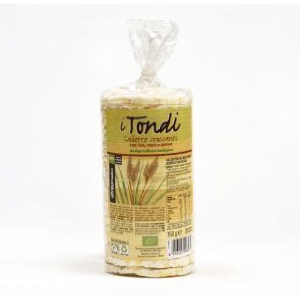 I tondi - gallette al mais, riso e quinoa - 150 gr