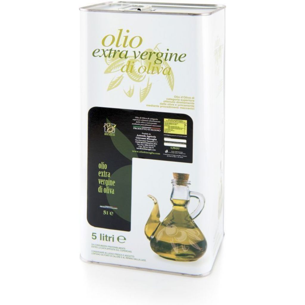 Olio extravergine di oliva - Lattina 5 Lt.