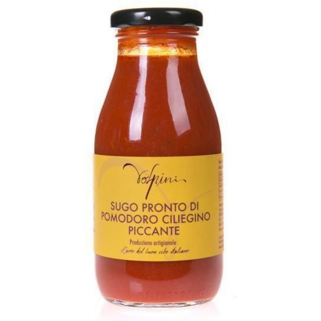 READY-MADE CHERRY TOMATO SAUCE SPICY 250 GR.