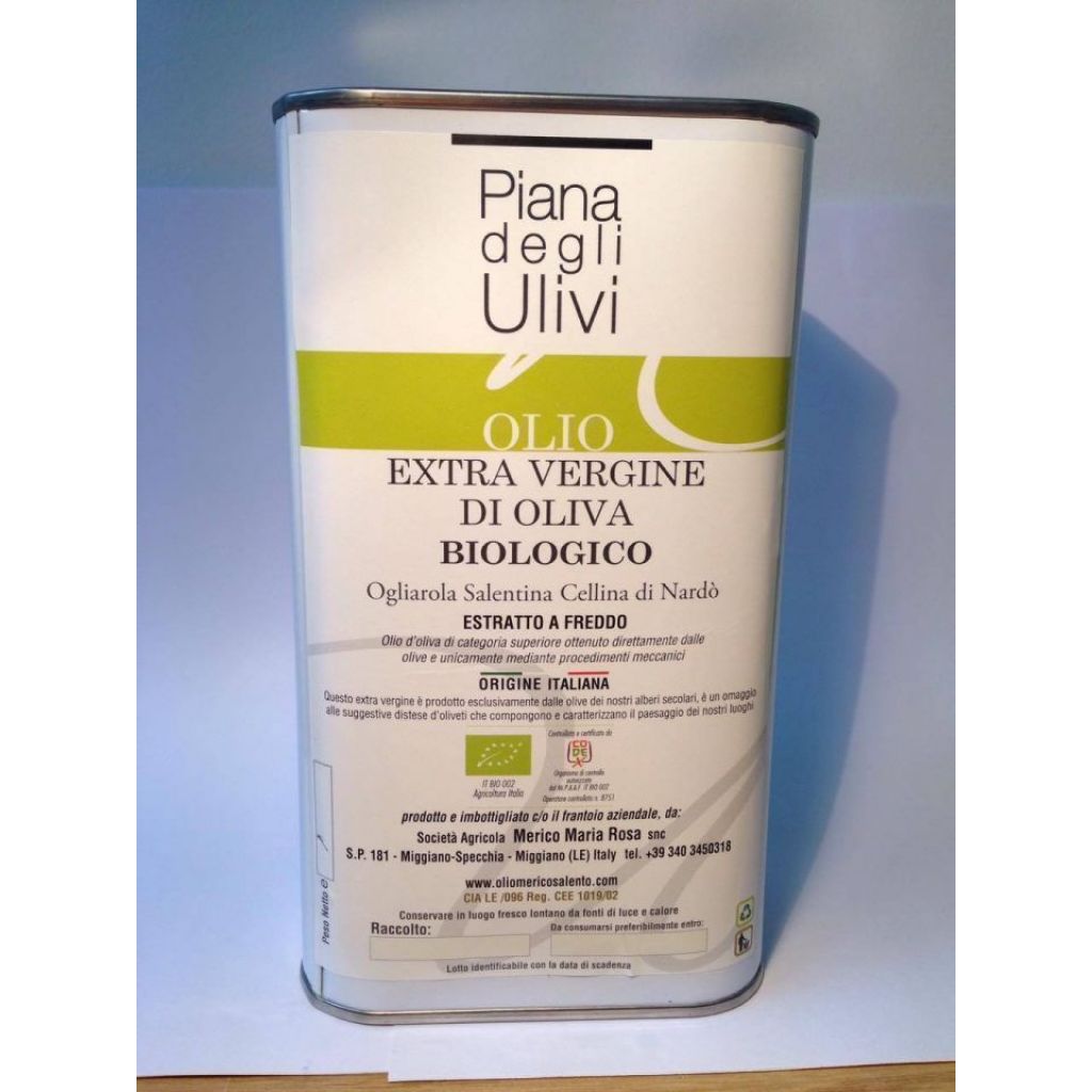 Olio extravergine di oliva Piana degli Ulivi lattina 3 L