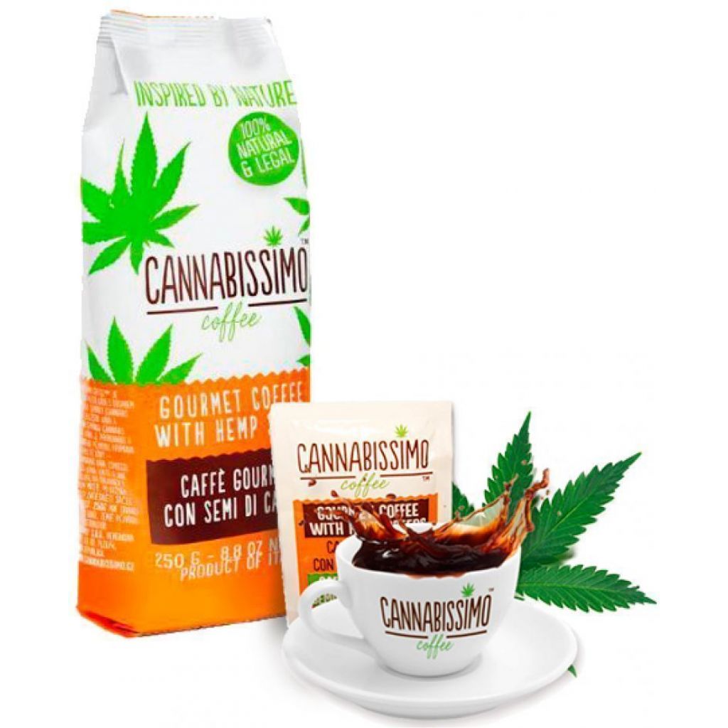 Cannabissimo - Caffé con semi di canapa - 250 gr
