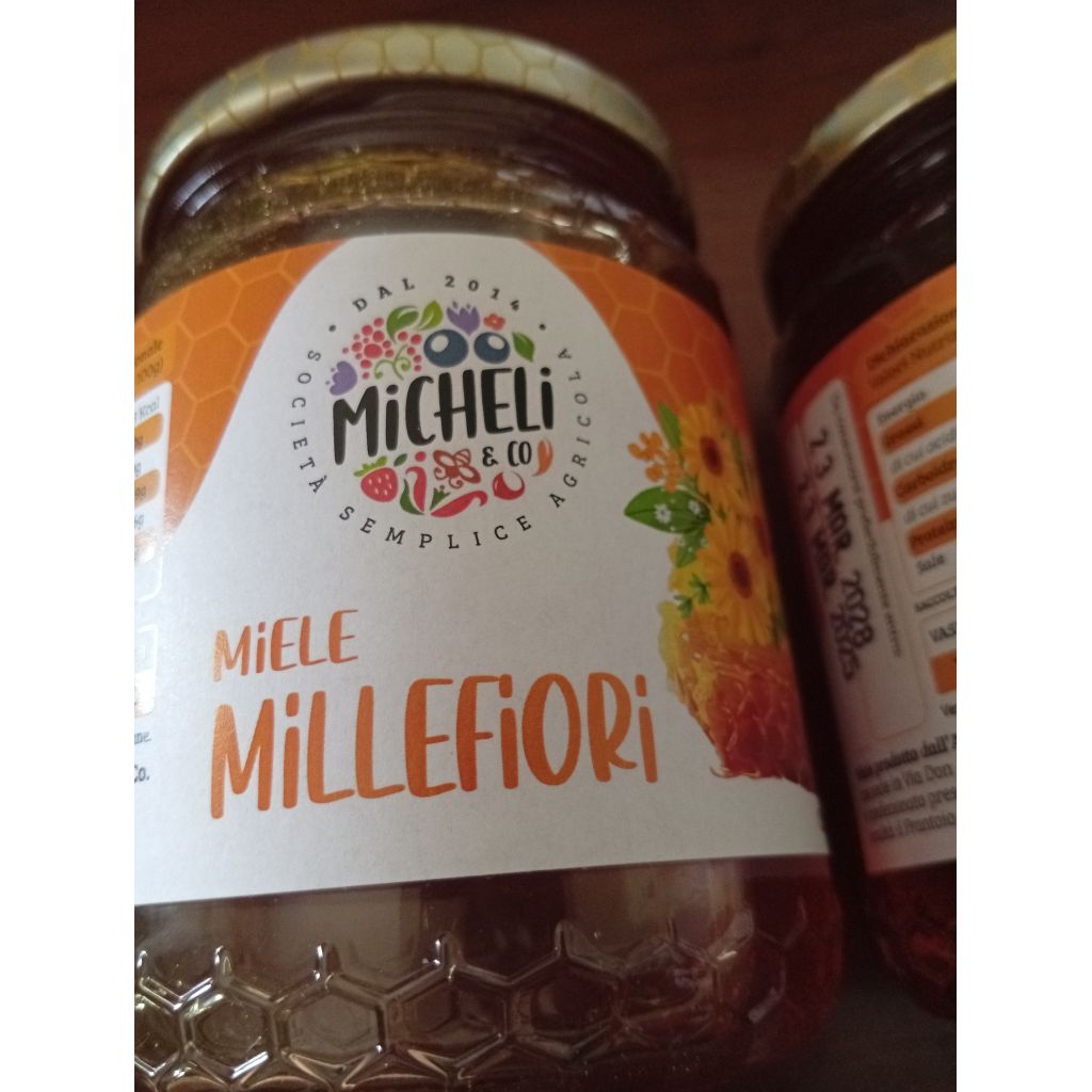 Vaso da 500 g di miele di 1000 fiori