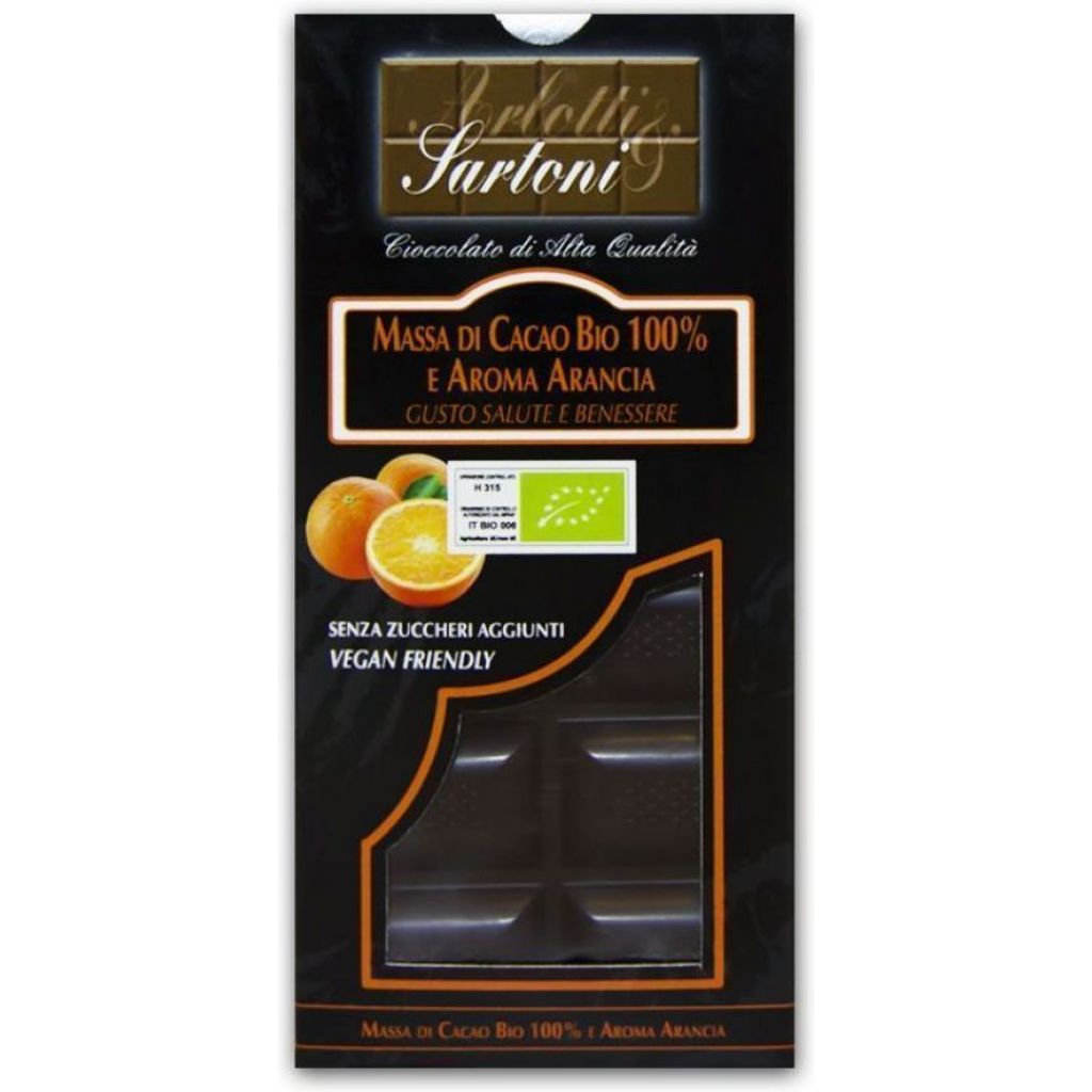 Massa di cacao BIO 100% e aroma arancia