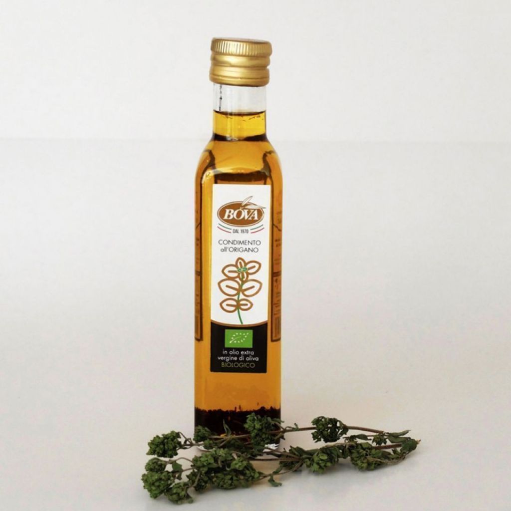 Condimento in olio di oliva bio al origano