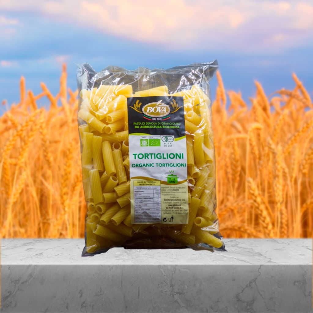 Rigatoni organic durum wheat semolina pasta