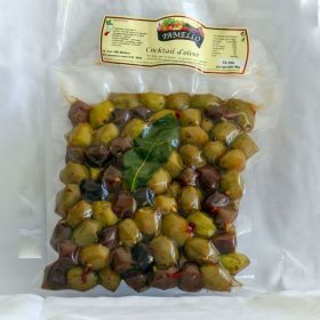 Olive cocktail con nocciolo da 500 G