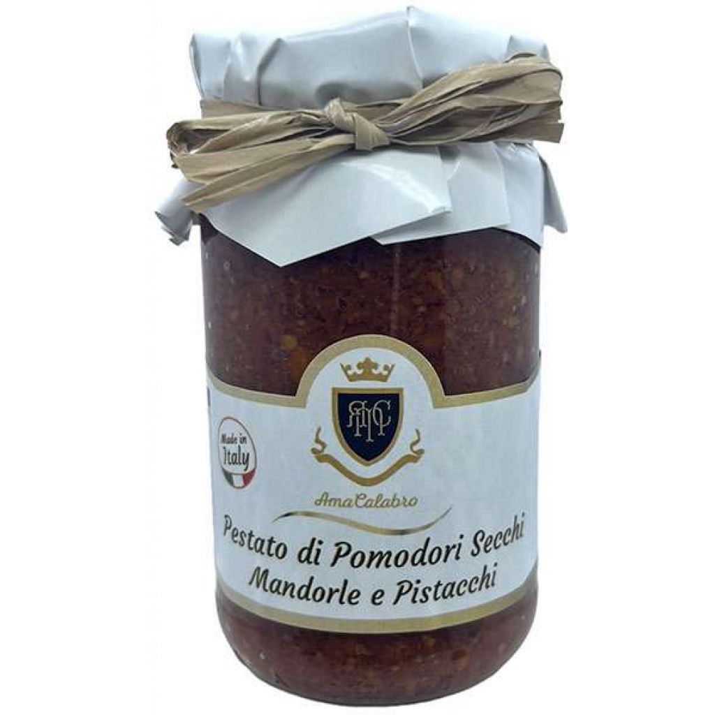 Pesto di pomodori, mandorle e pistacchio