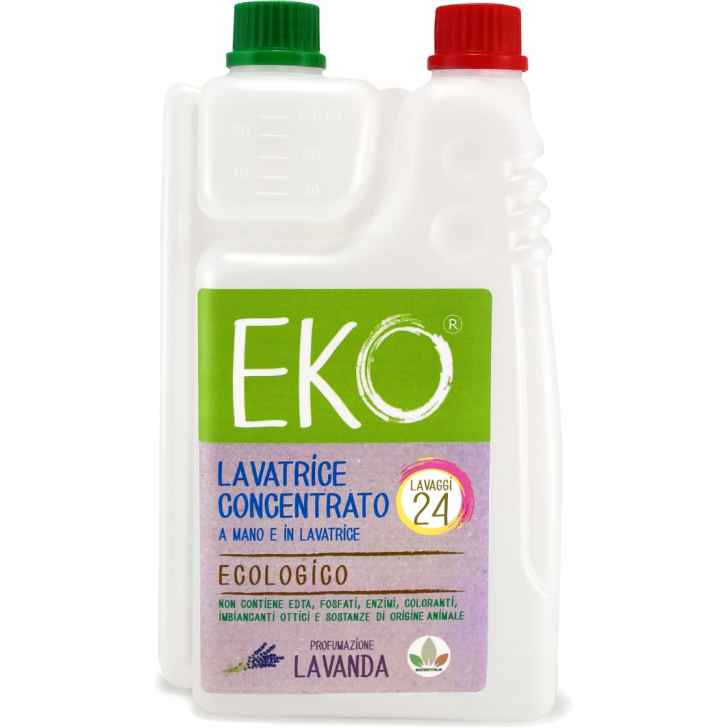 Eko detersivo ecologico lavatrice e bucato a mano 600ml - LAVANDA