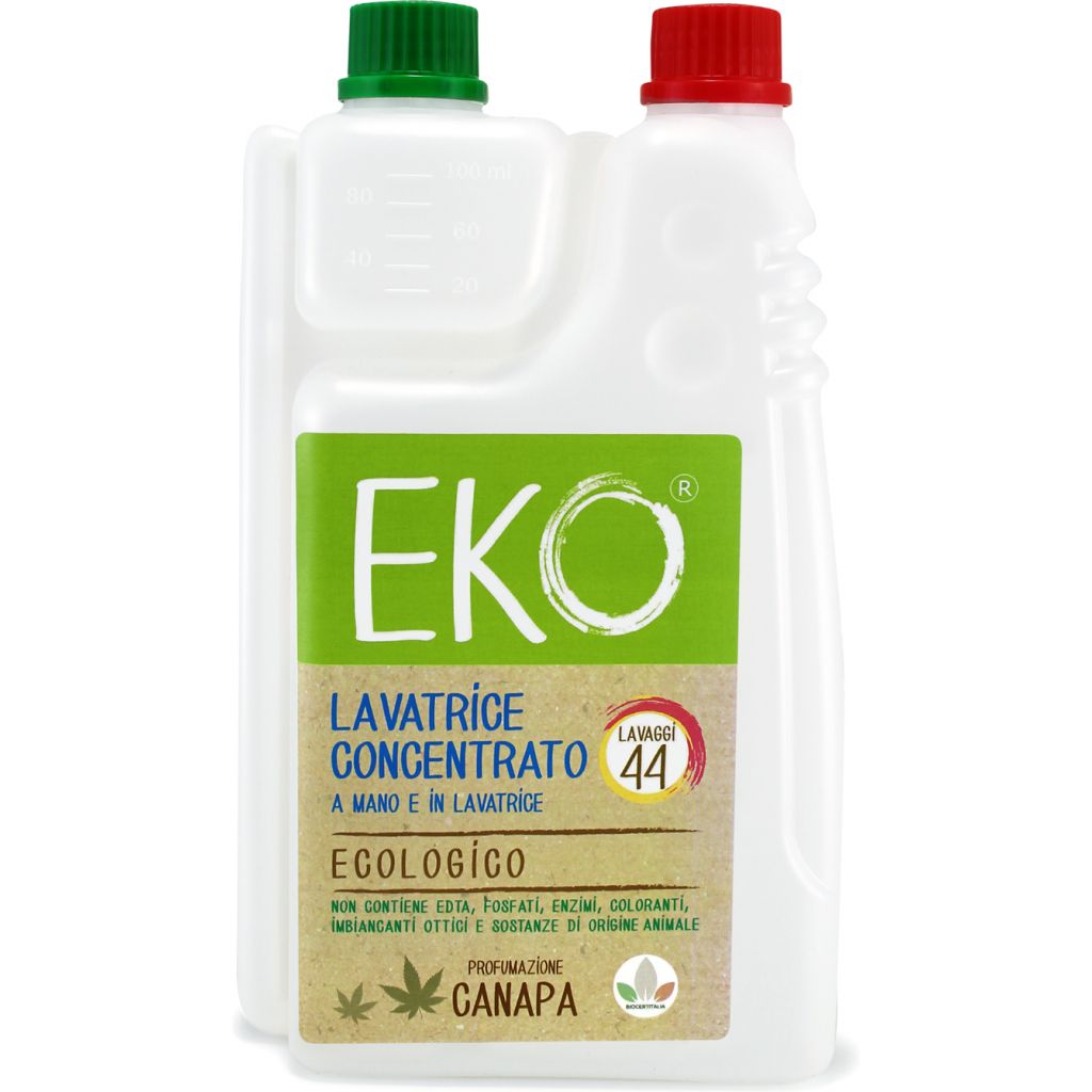 Eko detersivo ecologico lavatrice e bucato a mano 1.1L CANAPA