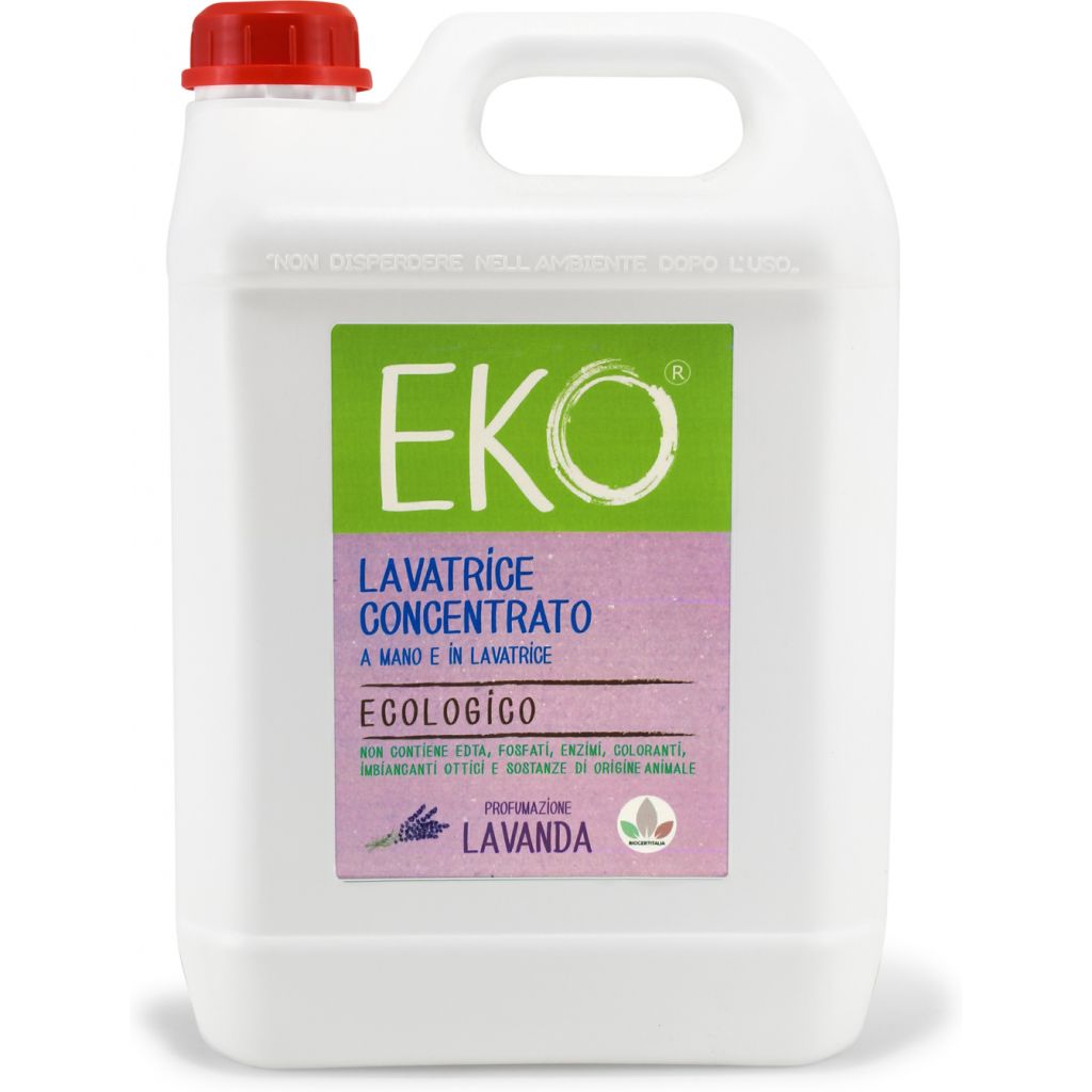 Eko detersivo ecologico lavatrice e bucato a mano 5 litri - LAVANDA