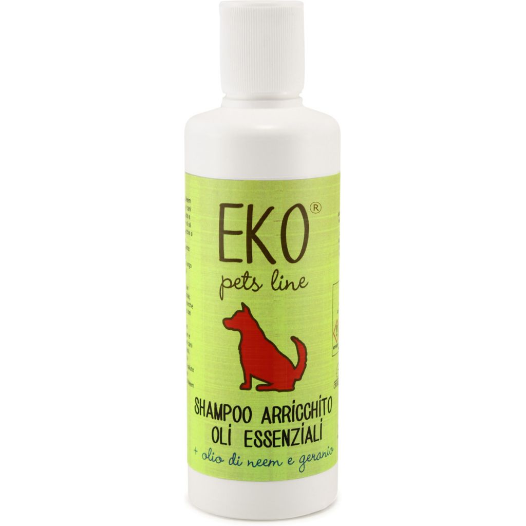 Shampoo arricchito con oli essenziali sgraditi agli insetti - LINEA ANIMALI